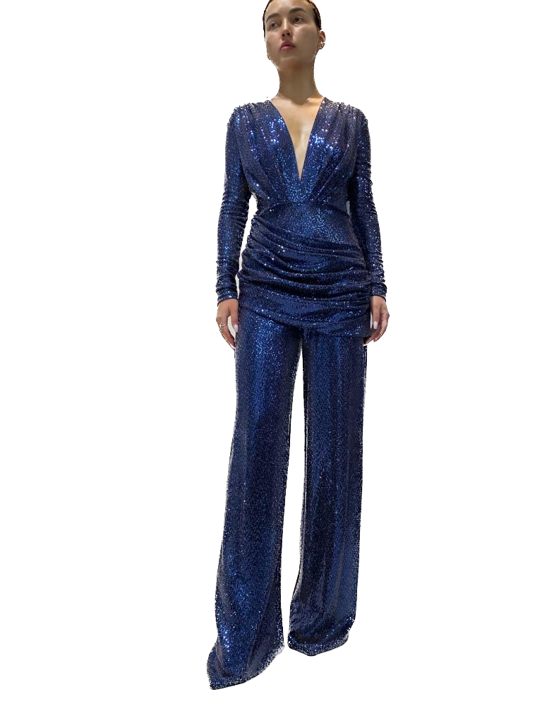 Deep V Jumpsuit Issue New York