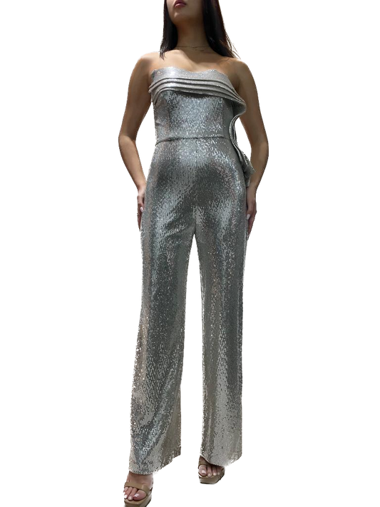 Jumpsuit with Detailed Neckline