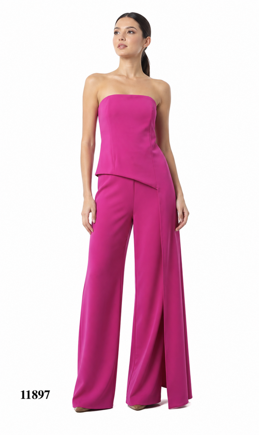 Sleeveless Jumper With Side Draped Train Details