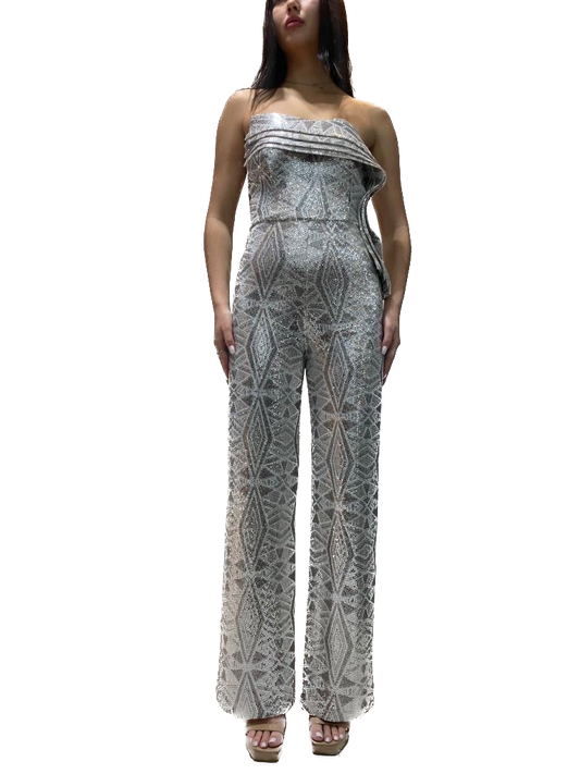 Jumpsuit with Detailed Neckline