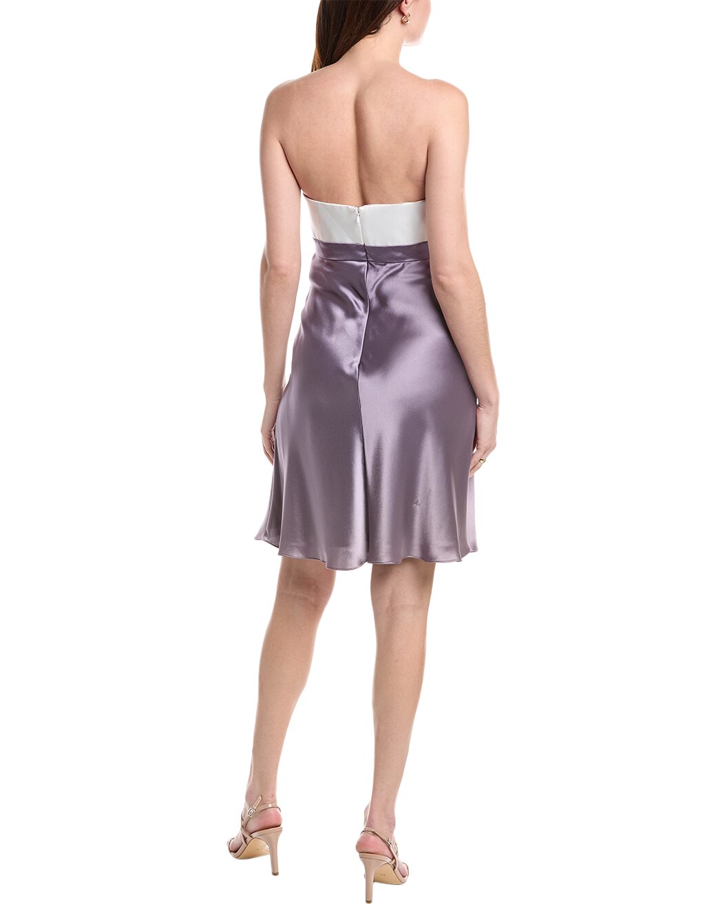 Strapless Silk Slip Dress