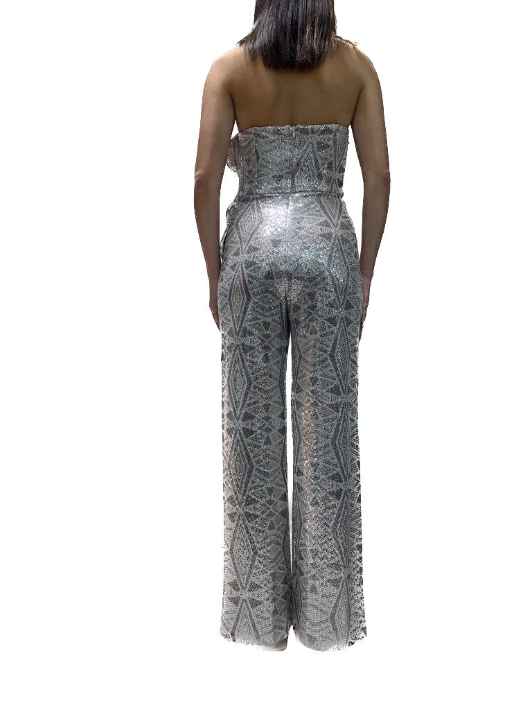 Jumpsuit with Detailed Neckline