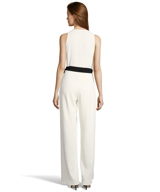 Button-down Jumpsuit with Belt