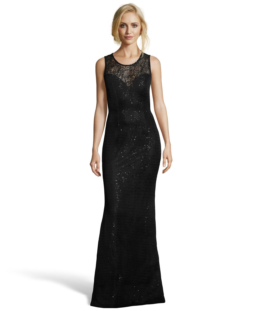 Backless Sequin & Lace Gown Backless Sequin & Lace Gown