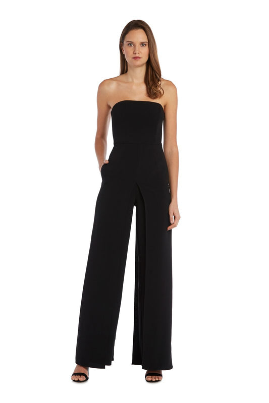 Bustier Jumpsuit with Overlay