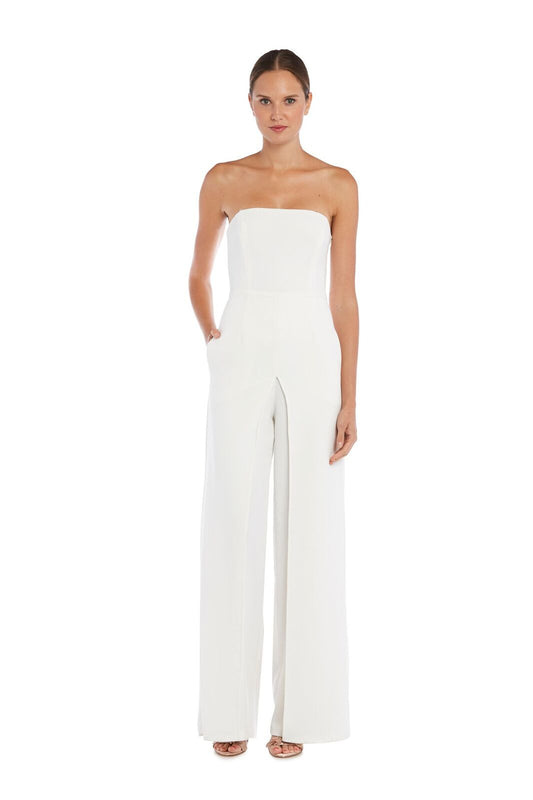 Bustier Jumpsuit with Overlay
