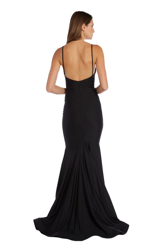 Gown with Spaghetti Straps