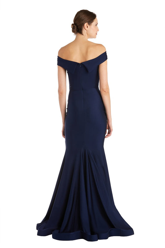 Gown with Off-The-Shoulder Neckline
