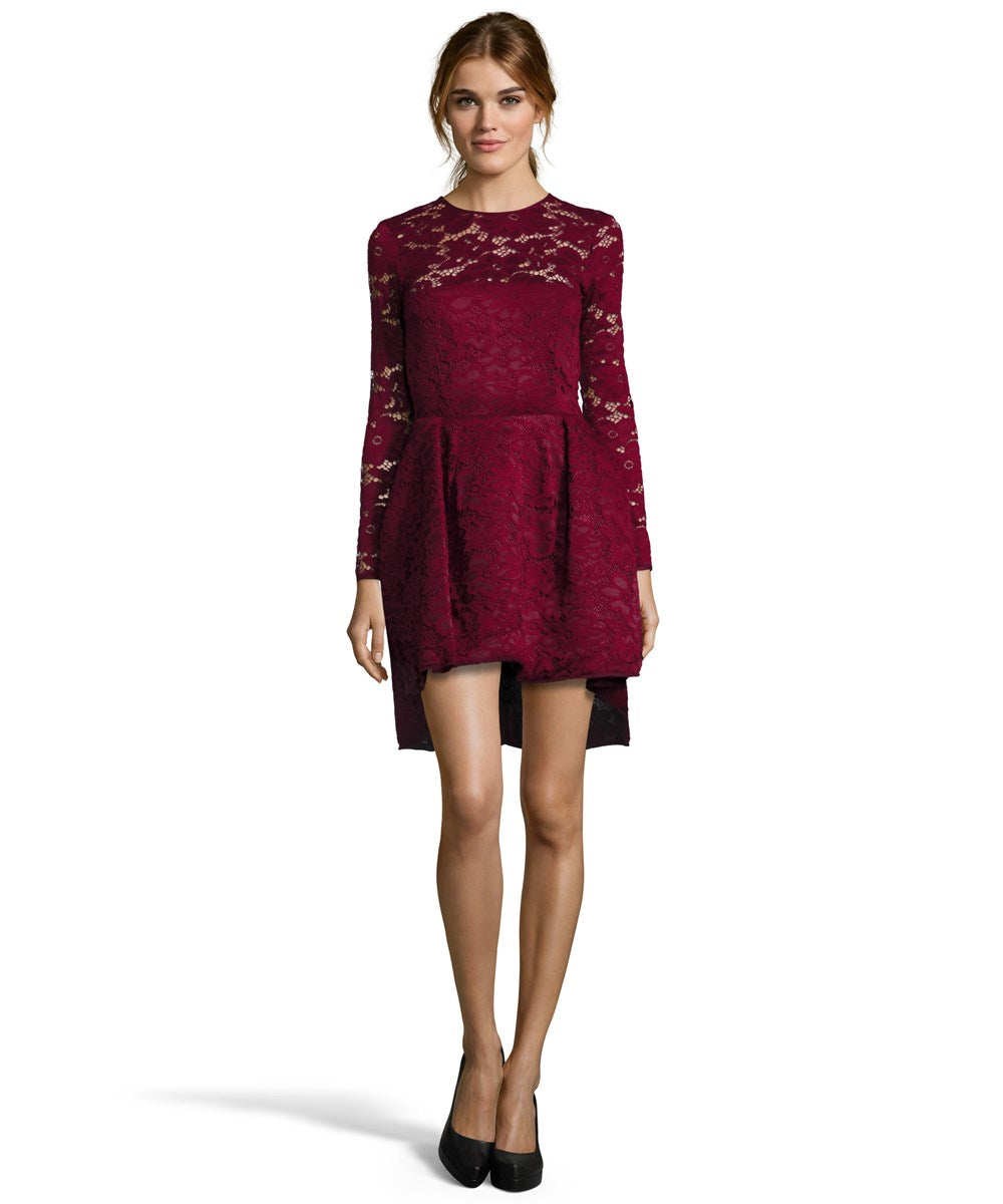 Flared Short Hi-Low Lace Dress Issue New York Flared Short Hi-Low Lace Dress Issue New York
