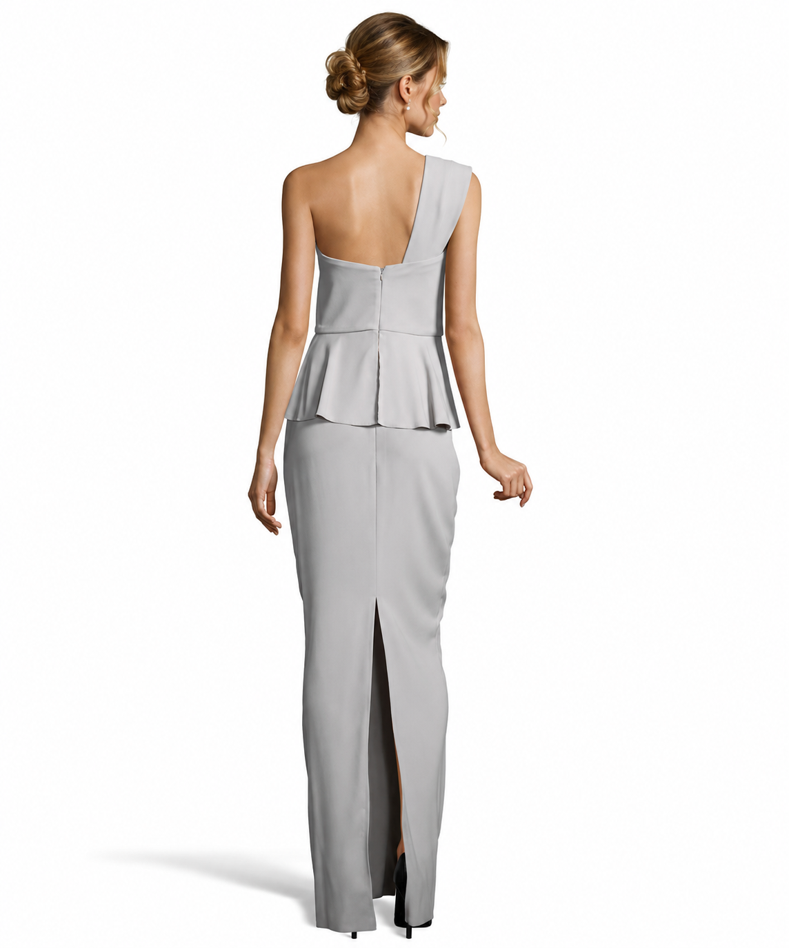 One Shoulder Peplum Dress