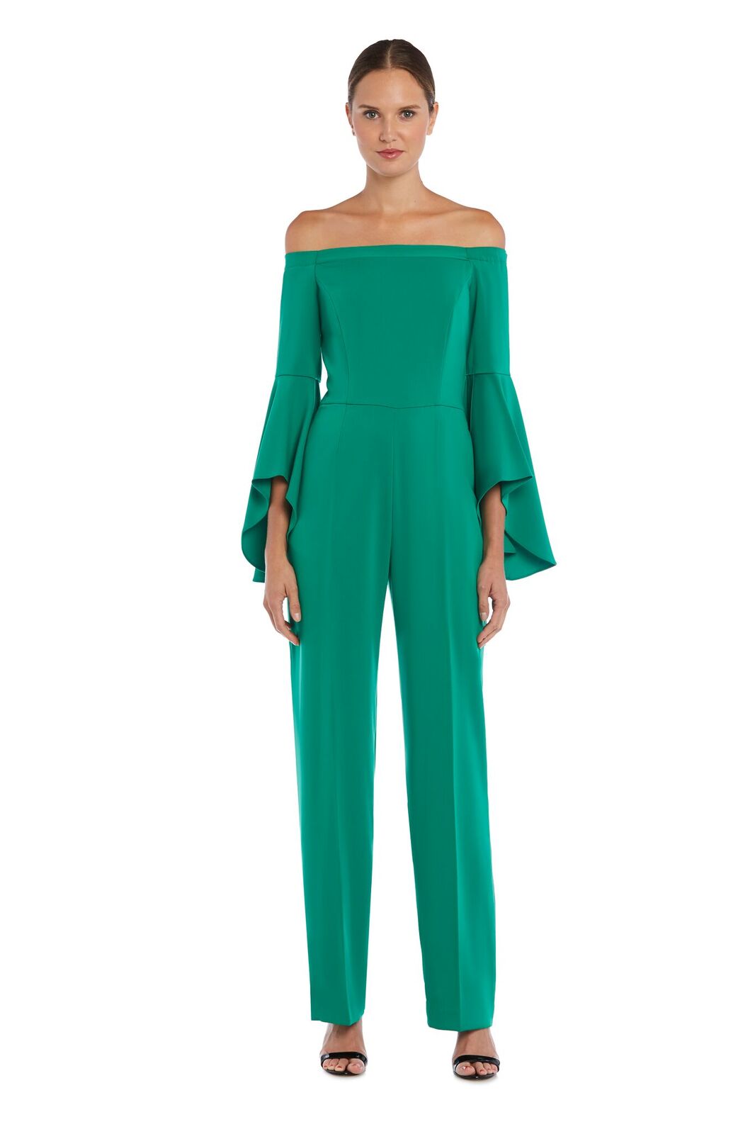 Off-Shoulder Drape Sleeves Jumpsuit