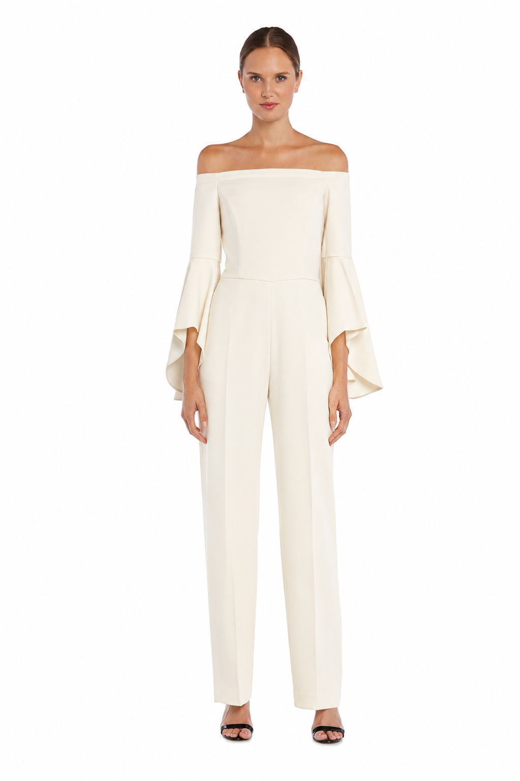 Off-Shoulder Drape Sleeves Jumpsuit