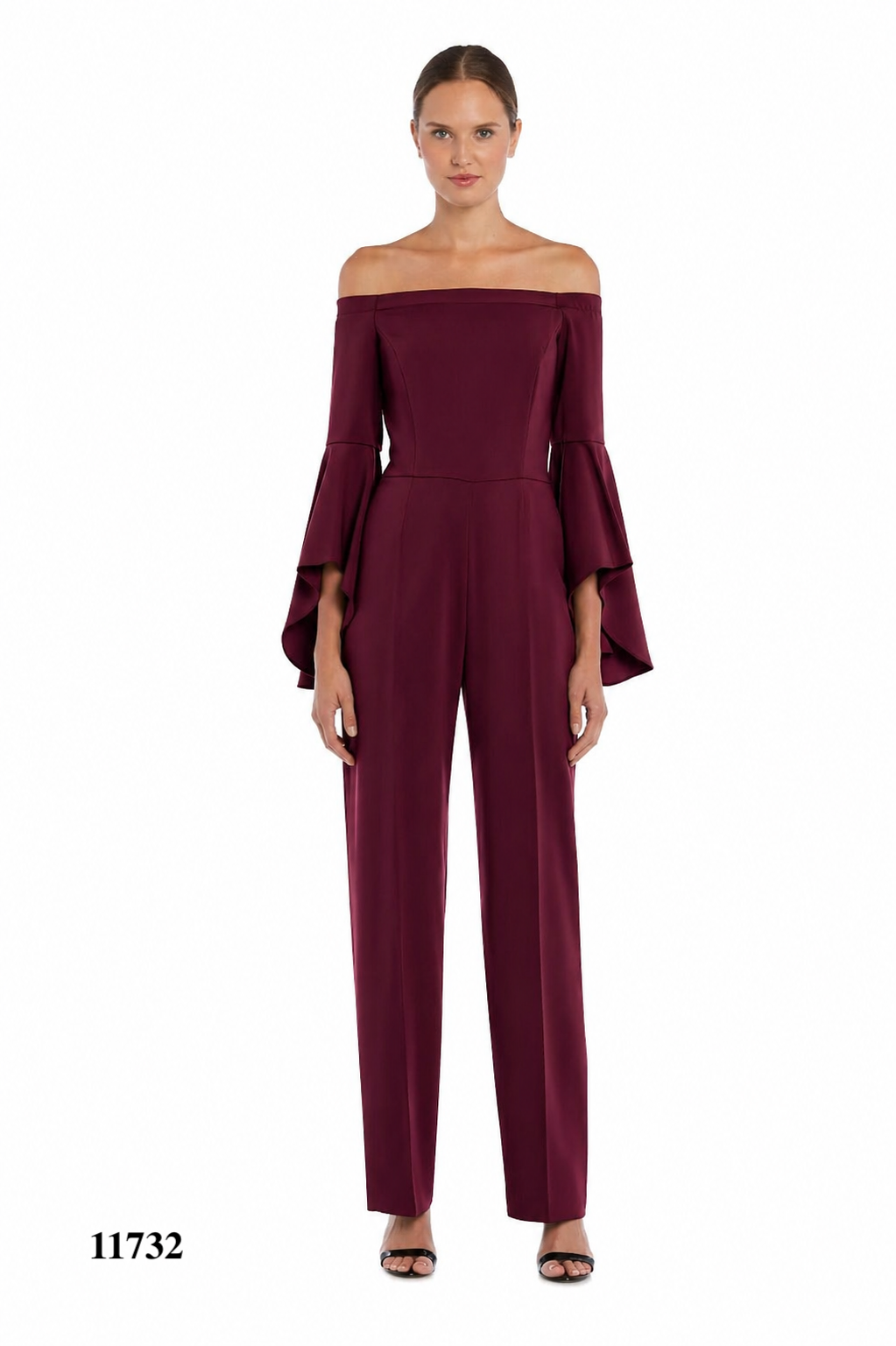 Off-Shoulder Drape Sleeves Jumpsuit