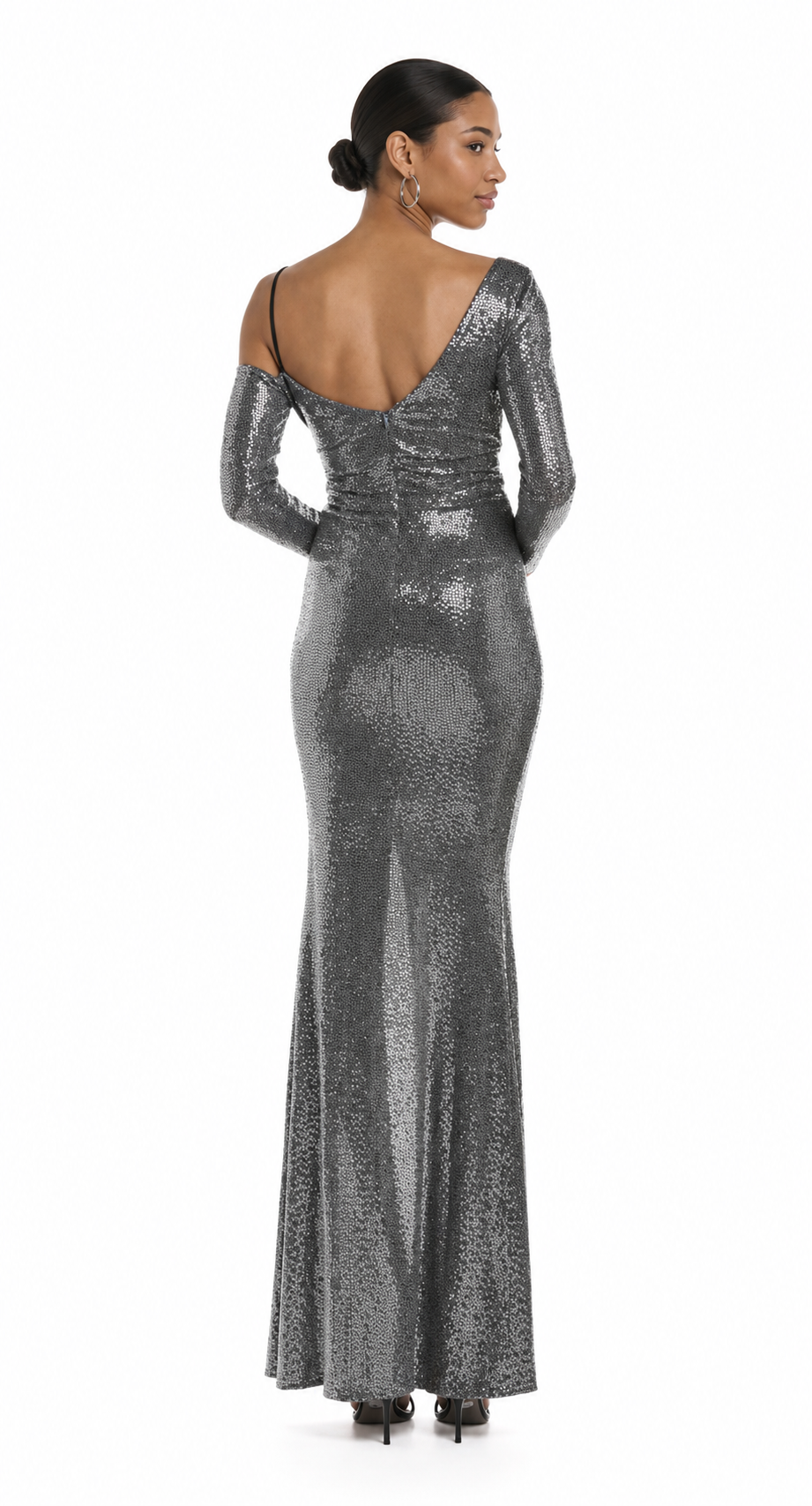 Long Sleeves Fitted Gown