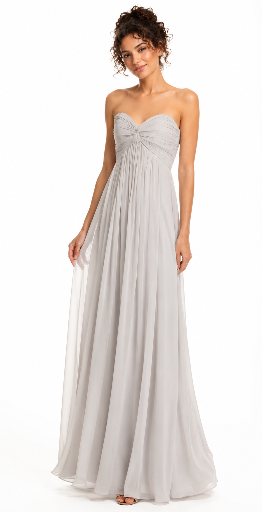 Strapless Slip Purple Gown