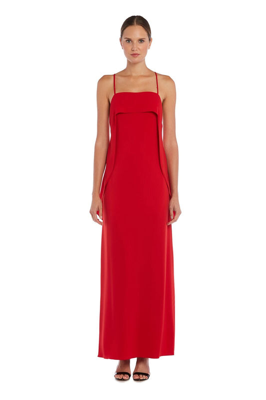 Long strappy gown