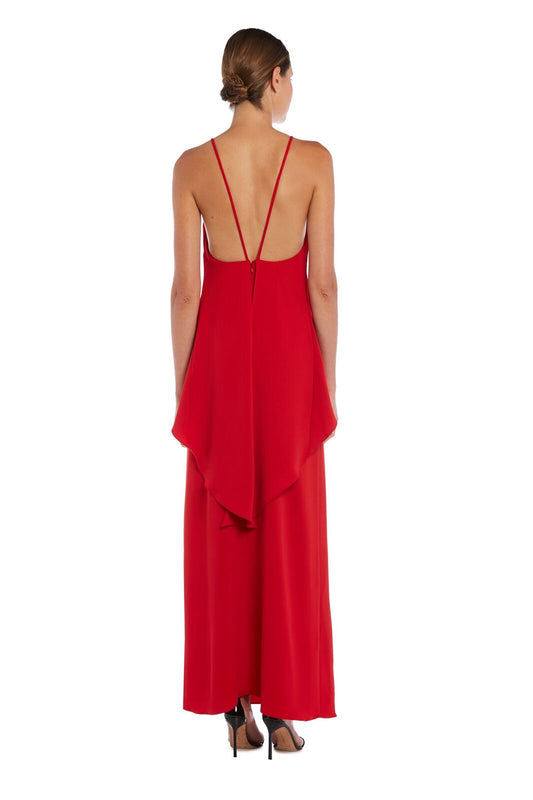 Long strappy gown