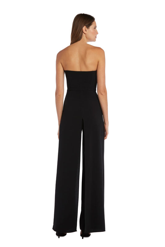 Bustier Jumpsuit with Overlay