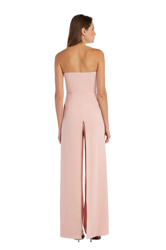 Bustier Jumpsuit with Overlay