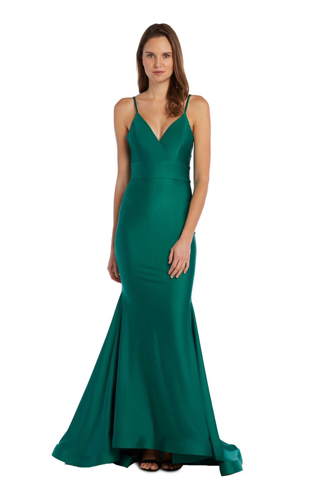 Gown with Spaghetti Straps